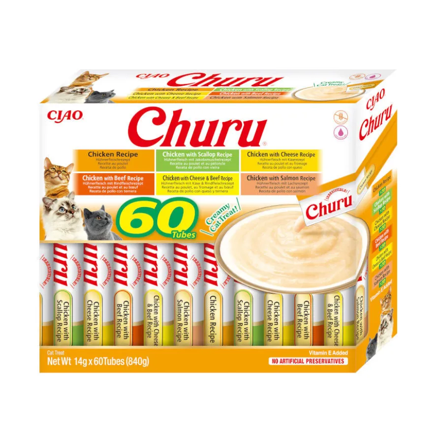Churu Snack Líquido Variedades de Frango para Gatos