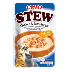 Churu Stew Comida húmida Estufado de Frango e Atum para gatos