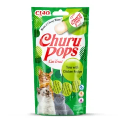 Churu Sticks Pops de Atum e Frango para gatos - Multipack 12