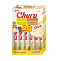 Churu Variedades de Frango com Vitela Snack Líquido para gatos