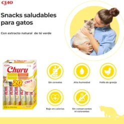 Churu Variedades de Frango com Vitela Snack Líquido para gatos