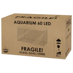 Ciano Aqua Led 60 Aquário Preto com Luz led, filtro e aquecedor