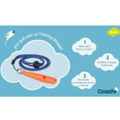 Coachi Apito de adestramento azul claro para cão