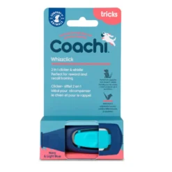 Coachi Cliker com apito azul claro para cão