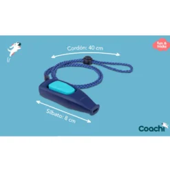 Coachi Cliker com apito azul claro para cão