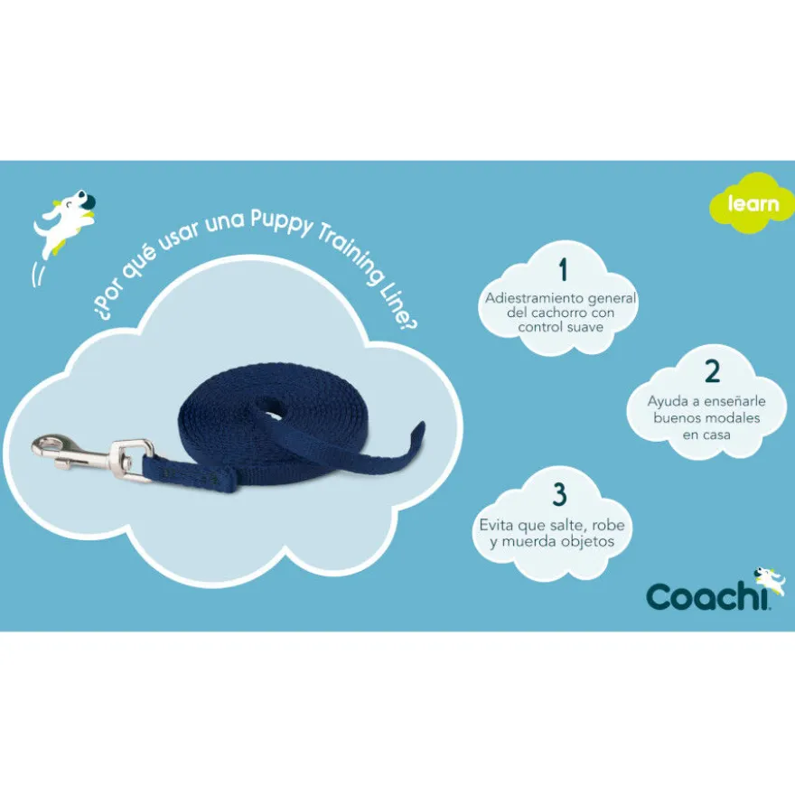 Coachi Trela de adestramento azul para cães
