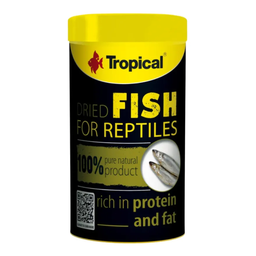 Comida para répteis de peixe seco tropical