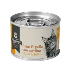 Criadores Adulto Atum com Frango e Sardinha em patê lata para gatos