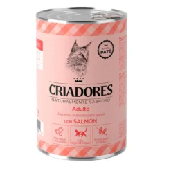 Criadores Adulto com Salmão lata para gatos