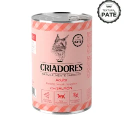 Criadores Adulto com Salmão lata para gatos