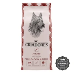 Criadores Adulto Frango e Arroz ração para cães de raças grandes