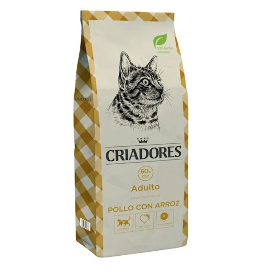 Criadores Adulto Frango e Arroz ração para gatos