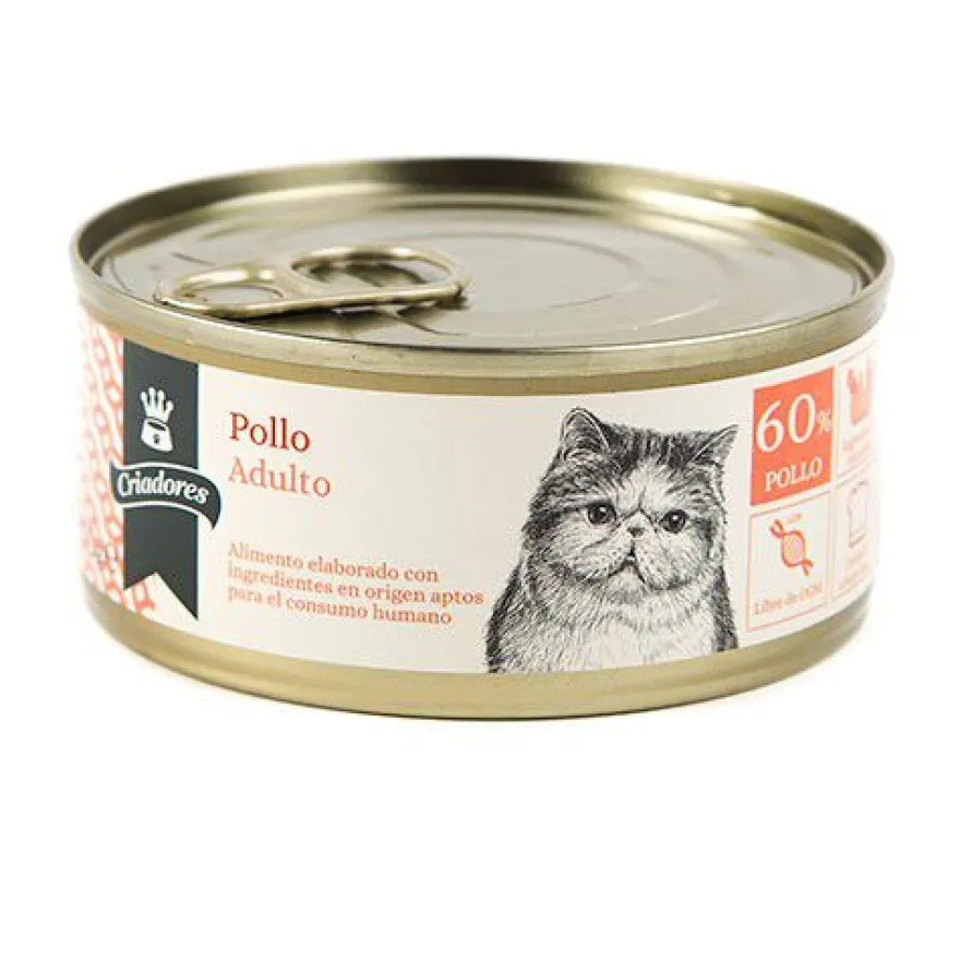 Criadores Adulto Frango em lata para gatos