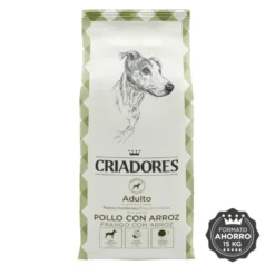 Criadores Adulto Ração de frango e arroz para cães de porte médio