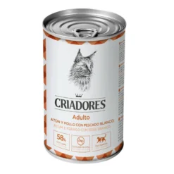 Criadores Adultos Atum e Frango em lata para gatos