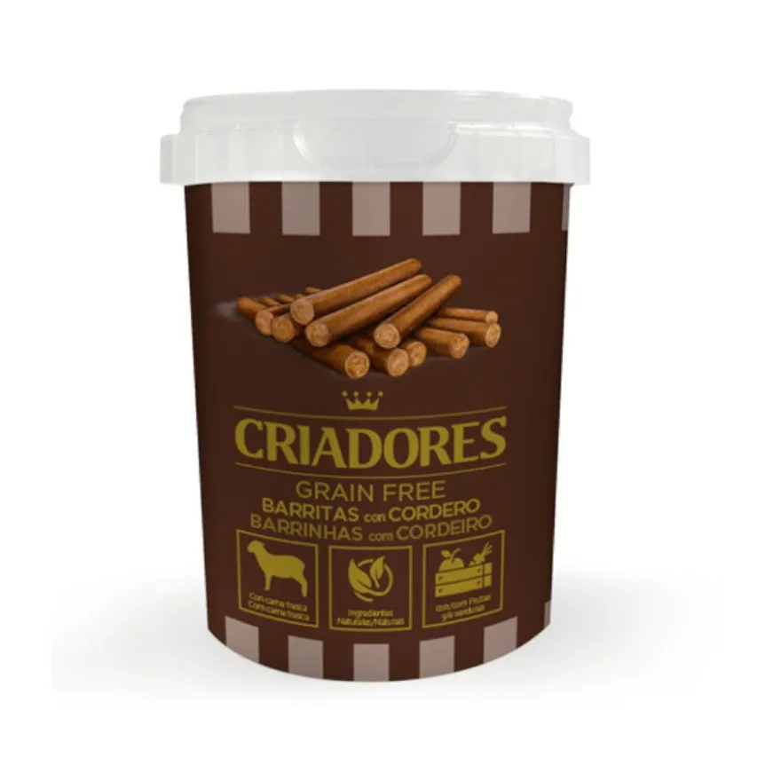 Criadores Barras Grain Free Cordeiro para cães