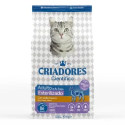 Criadores Científico Adulto Esterilizado Ração de frango para gatos