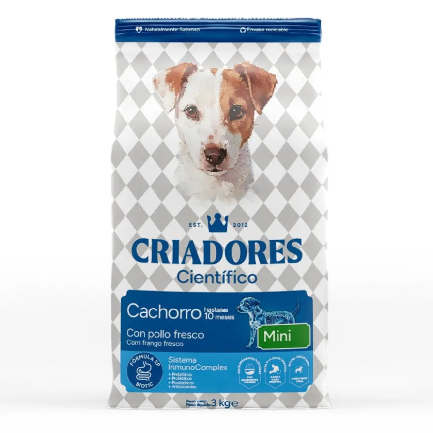 Criadores Científico Mini Ração de frango para cachorros