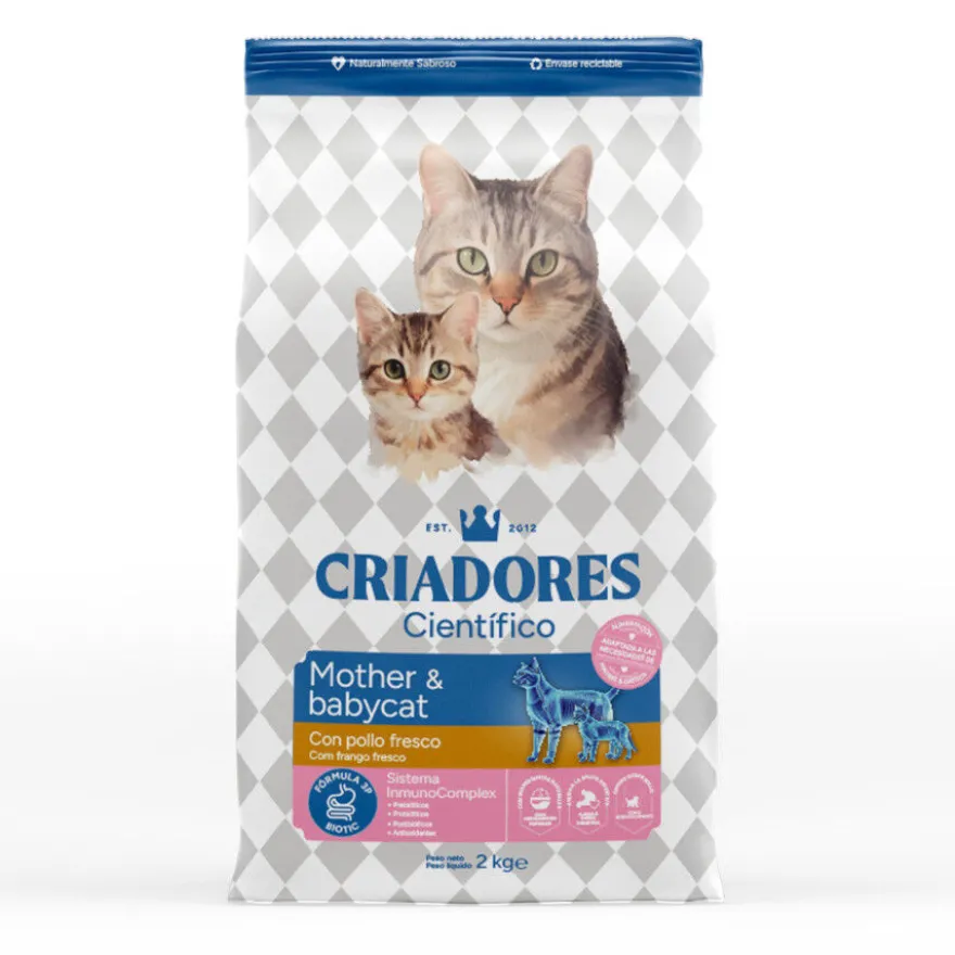 Criadores Científico Mother&BabyCat Ração de frango para gatos