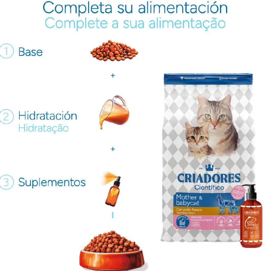 Criadores Científico Mother&BabyCat Ração de frango para gatos