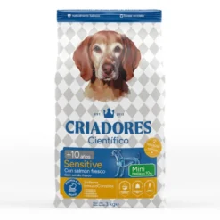 Criadores Científico Senior Sensitive Mini Ração de salmão para cães