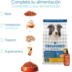 Criadores Científico Sensitive Adulto Medium-Maxi Ração de salmão para cães