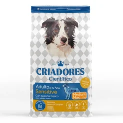 Criadores Científico Sensitive Adulto Medium-Maxi Ração de salmão para cães