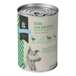 Criadores comida húmida cães frango com batatas