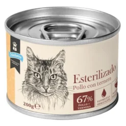 Criadores Comida húmida de Frango e Vitela para gatos esterilizados