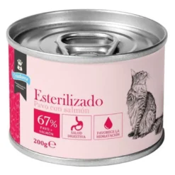 Criadores Esterilizado Peru e Salmão em lata para gatos