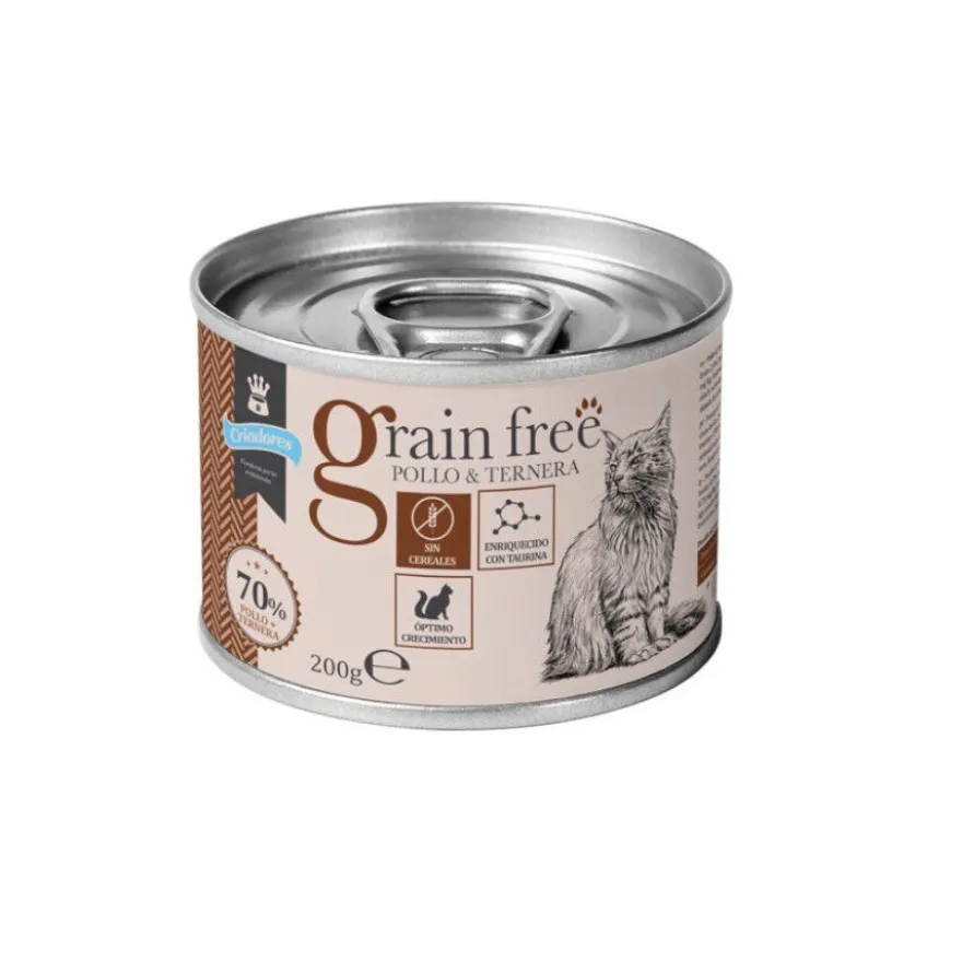 Criadores Grain Free Frango e Terneira lata para gatitos