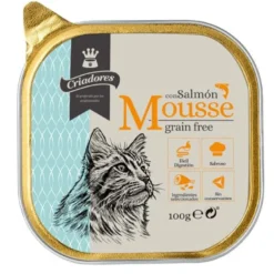 Criadores Grain Free Mousse de Salmão terrina para gatos