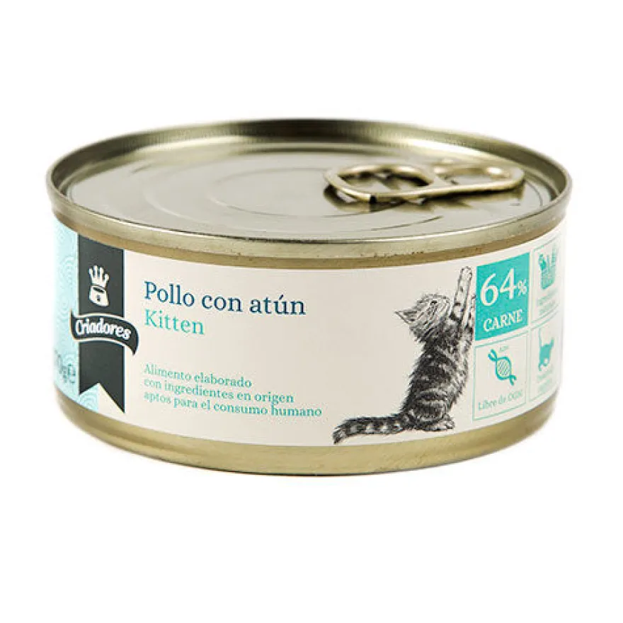 Criadores Kitten frango-atum comida húmida gatos