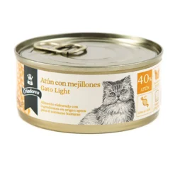 Criadores Light Atum e Mexilhões em lata para gatos