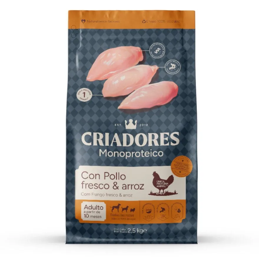 Criadores Monoproteico Adulto Ração de frango para cães