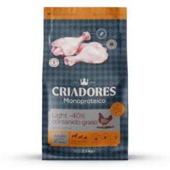 Criadores Monoproteico Light -40% de gordura Ração de frango para cães adultos