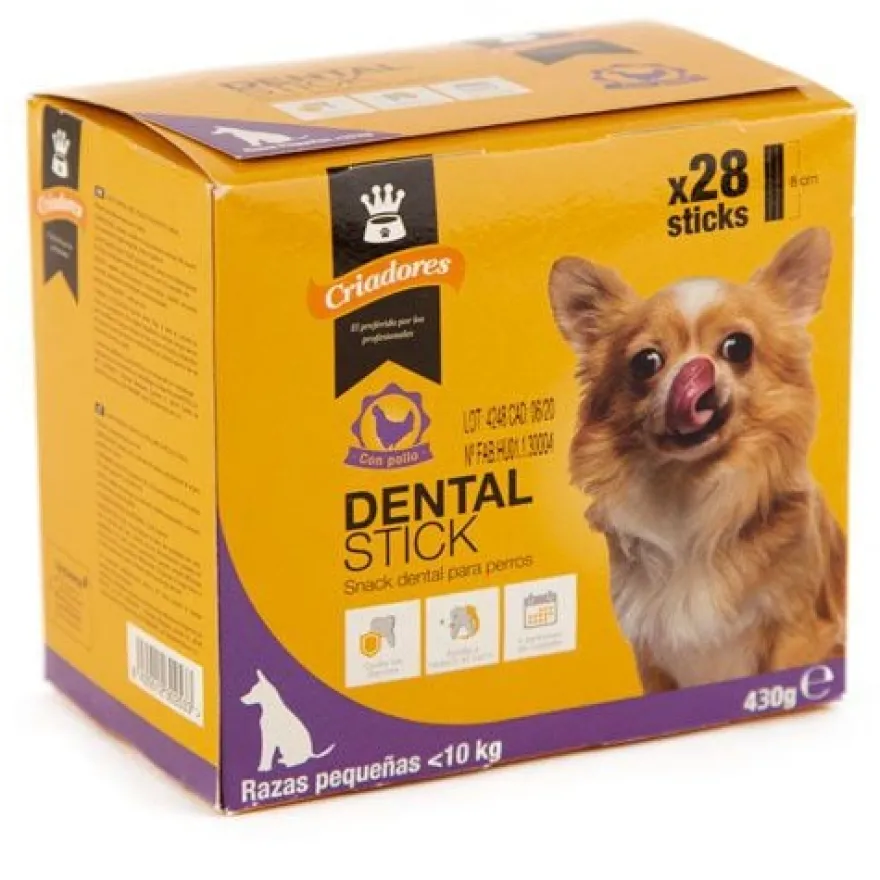 Criadores Snacks Dentários Frango para cães pequenos