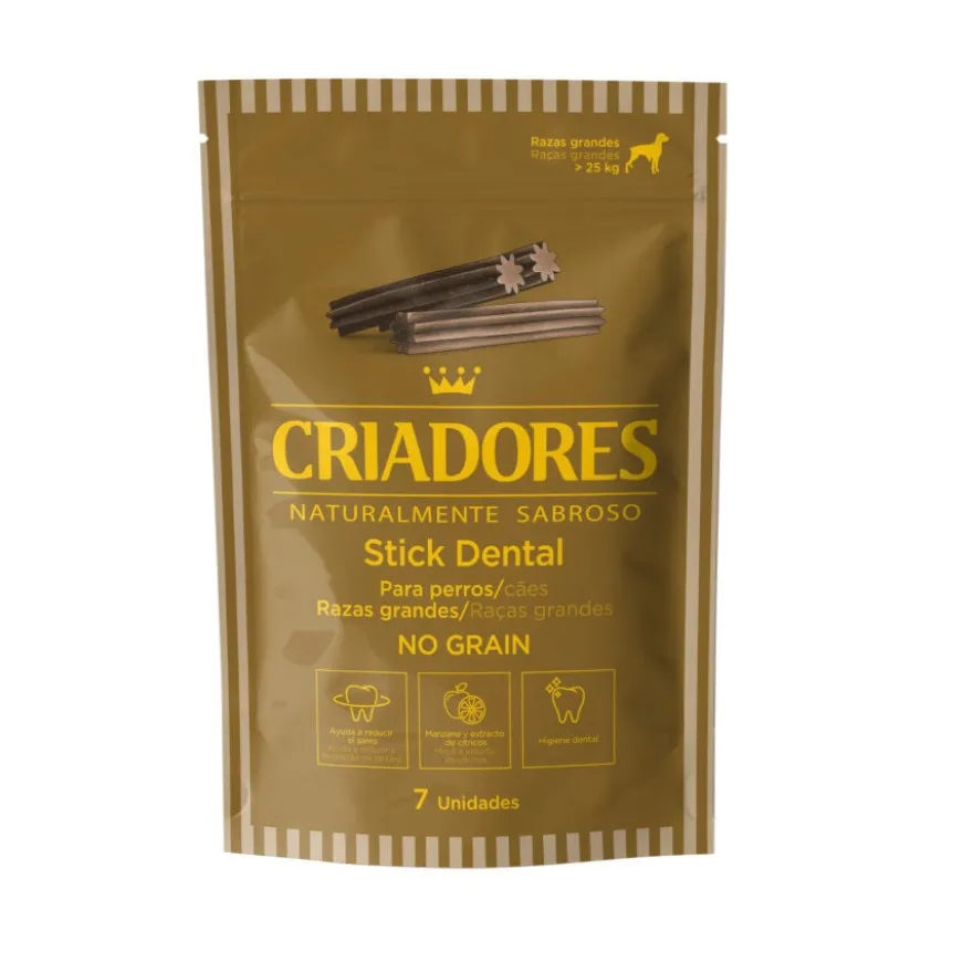 Criadores Snacks Dentários Grain Free para cães de raça grande