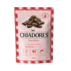 Criadores Snacks de Salmão para gatos de raças grandes