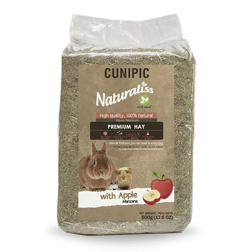 Cunipic Naturaliss Feno com maçã para roedores
