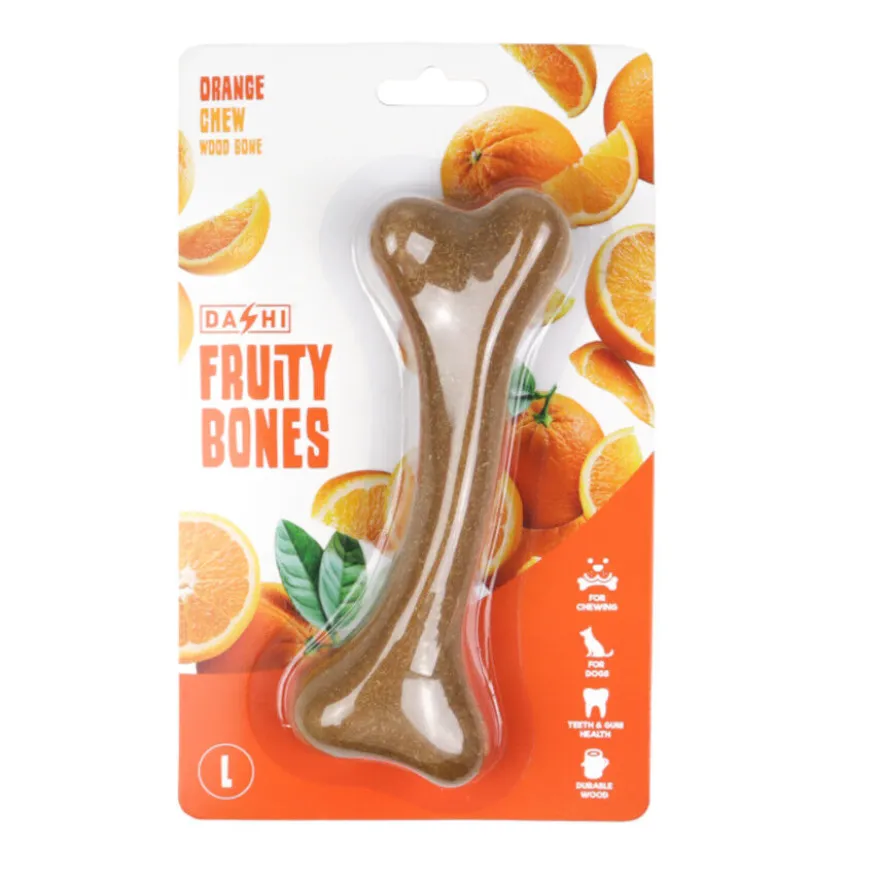Dashi Fruity Bone Laranja Osso mastigável para cães