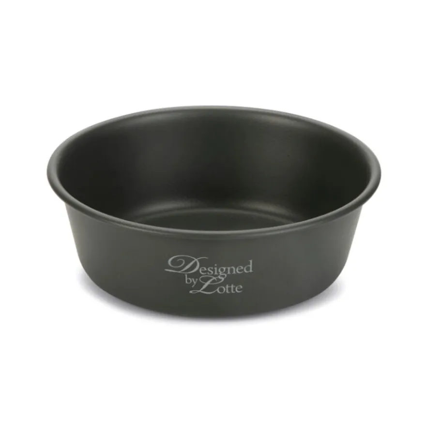 Designed by Lotte Feri Comedouro de Aço Cinza Escuro para cães