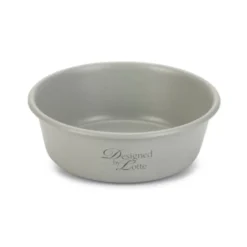 Designed by Lotte Feri Comedouro de Aço Inoxidável Cinzento Claro para cães