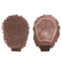 DGS Luva de Microfibra e Goma Castanha para cães e gatos