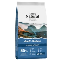 Dibaq Natural Moments Adult Medium Frango & Peru ração para cães