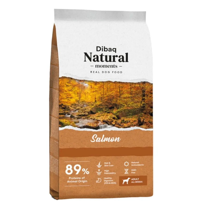 Dibaq Natural Moments Adult Salmão ração para cães