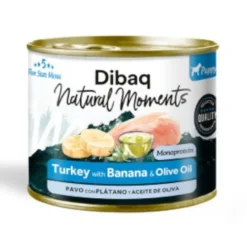 Dibaq Natural Moments Comida Húmida de Peru com Banana para cachorros