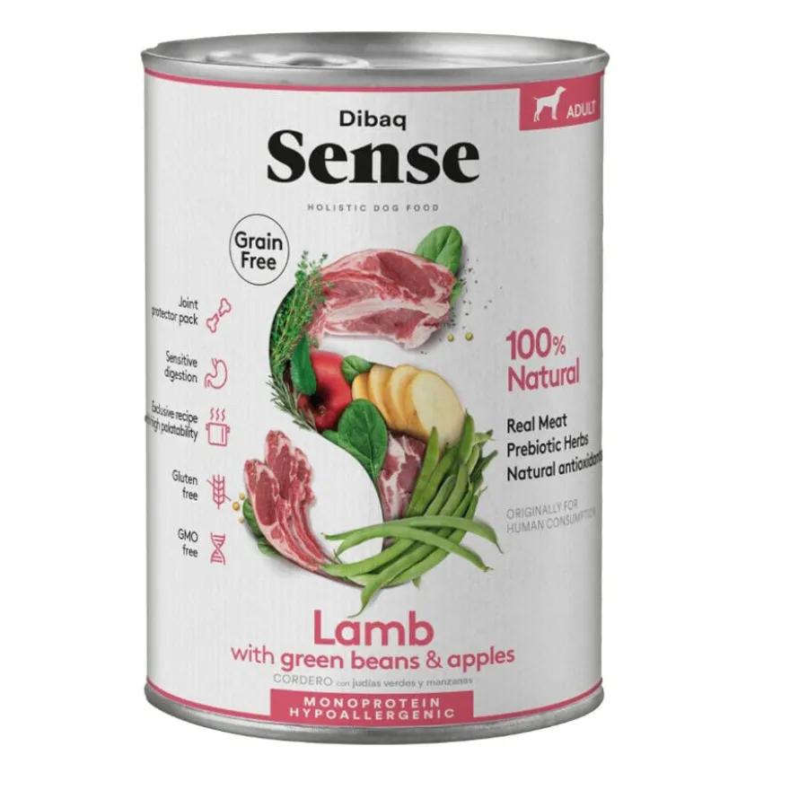 Dibaq Sense Grain Free Adult Borrego lata para cães