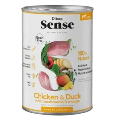 Dibaq Sense Grain Free Adult Frango & Pato lata para cães
