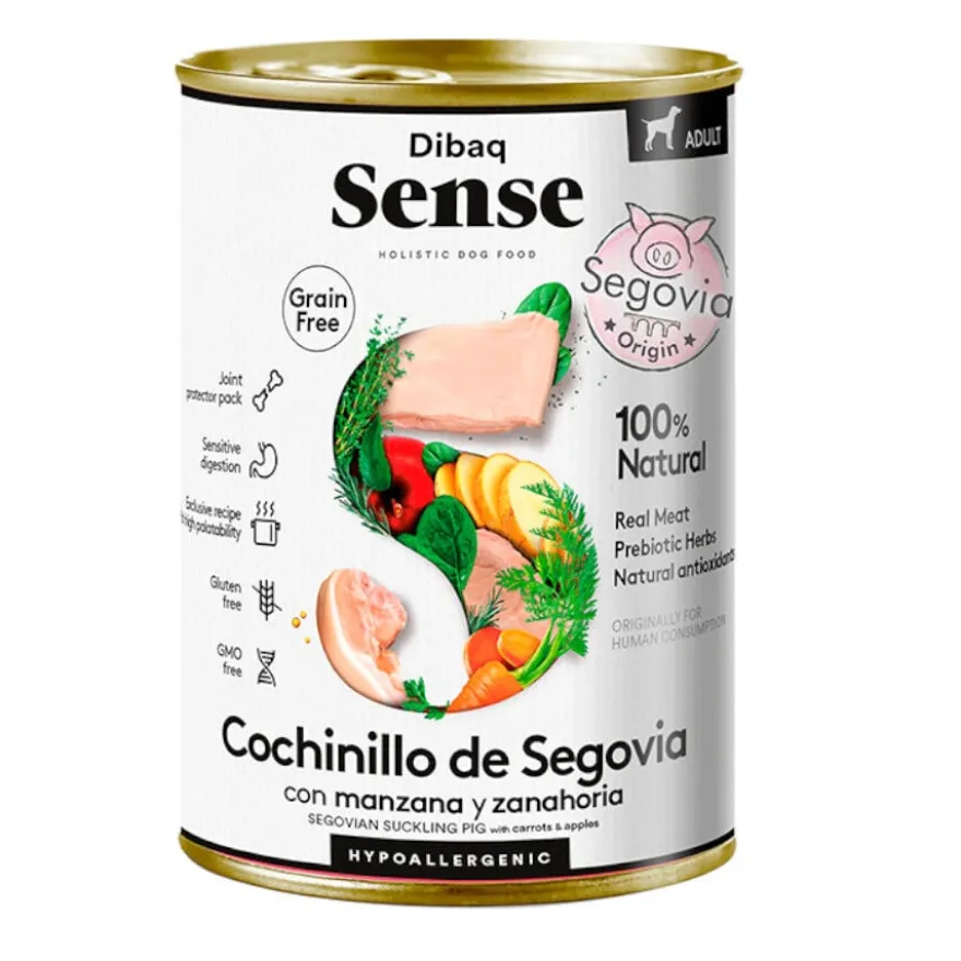 Dibaq Sense Grain Free Adult Leitão de Segóvia lata para cães
